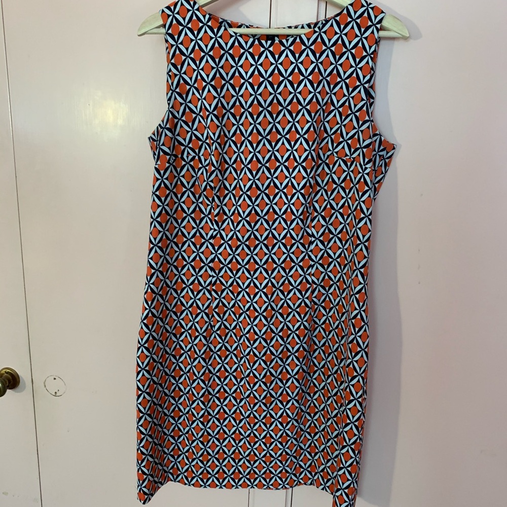 Geometric dress orange and black donating 12/19/2021 if not sold